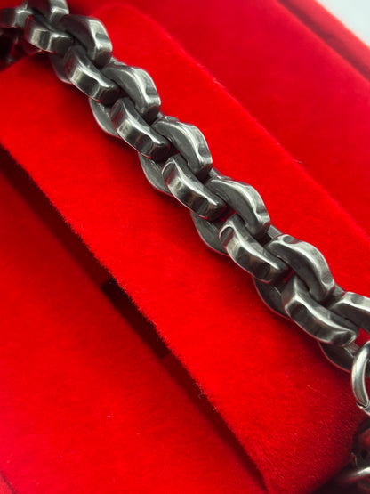 316L Stainless Steel Ironbound Link Bracelet - 8.7mm