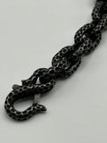 316L Stainless Steel Snake Bite Link Bracelet -13mm