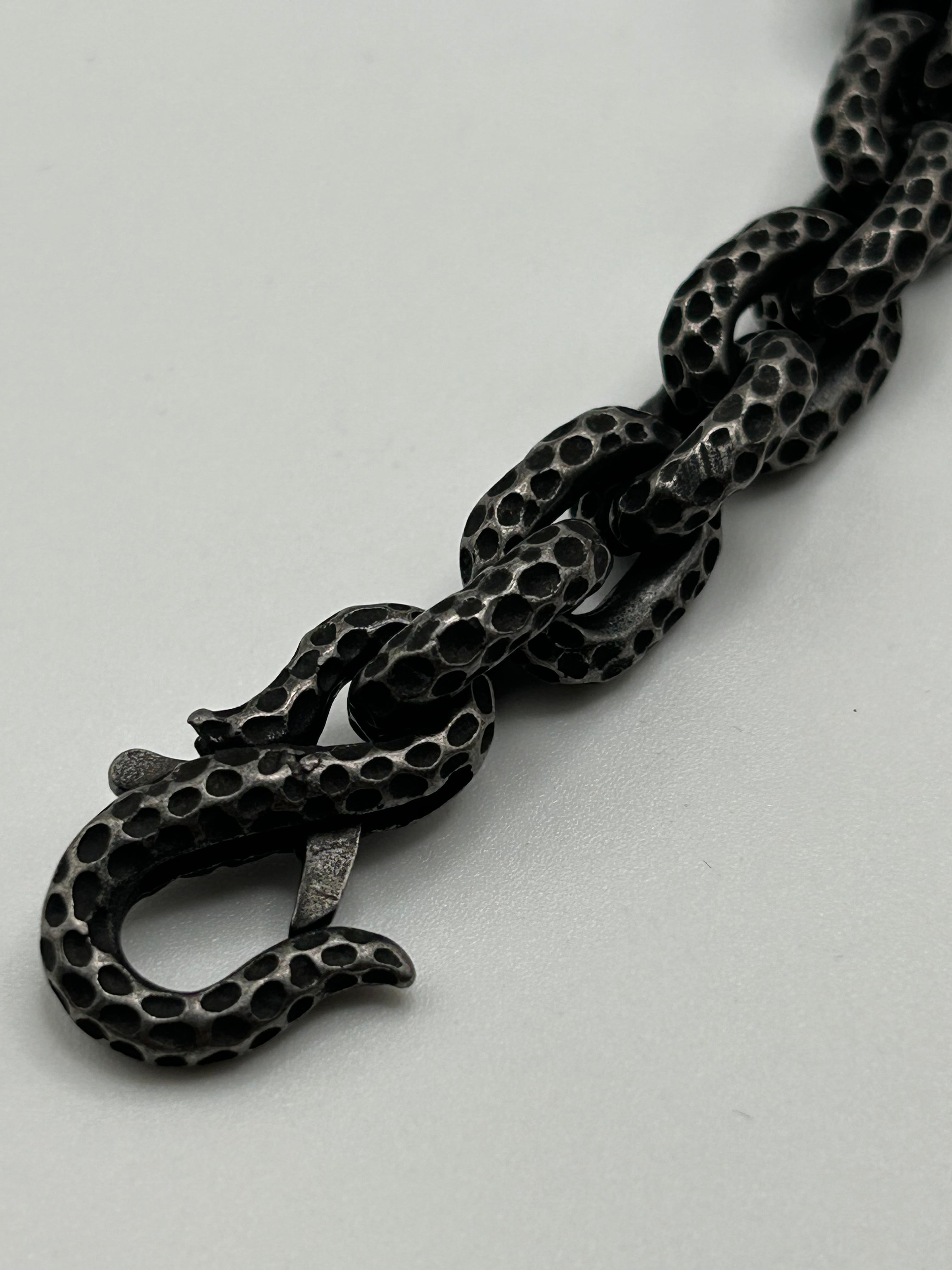 316L Stainless Steel Snake Bite Link Bracelet -13mm
