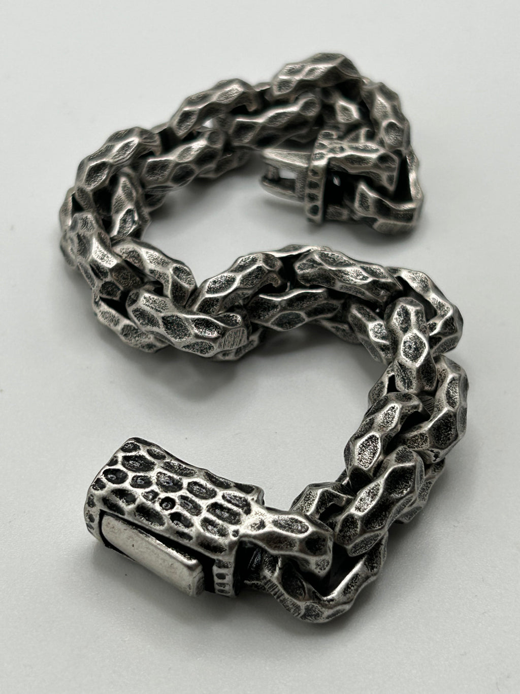 316L Stainless Steel Molten Link Bracelet 13mm - 100+ Gram Reserve