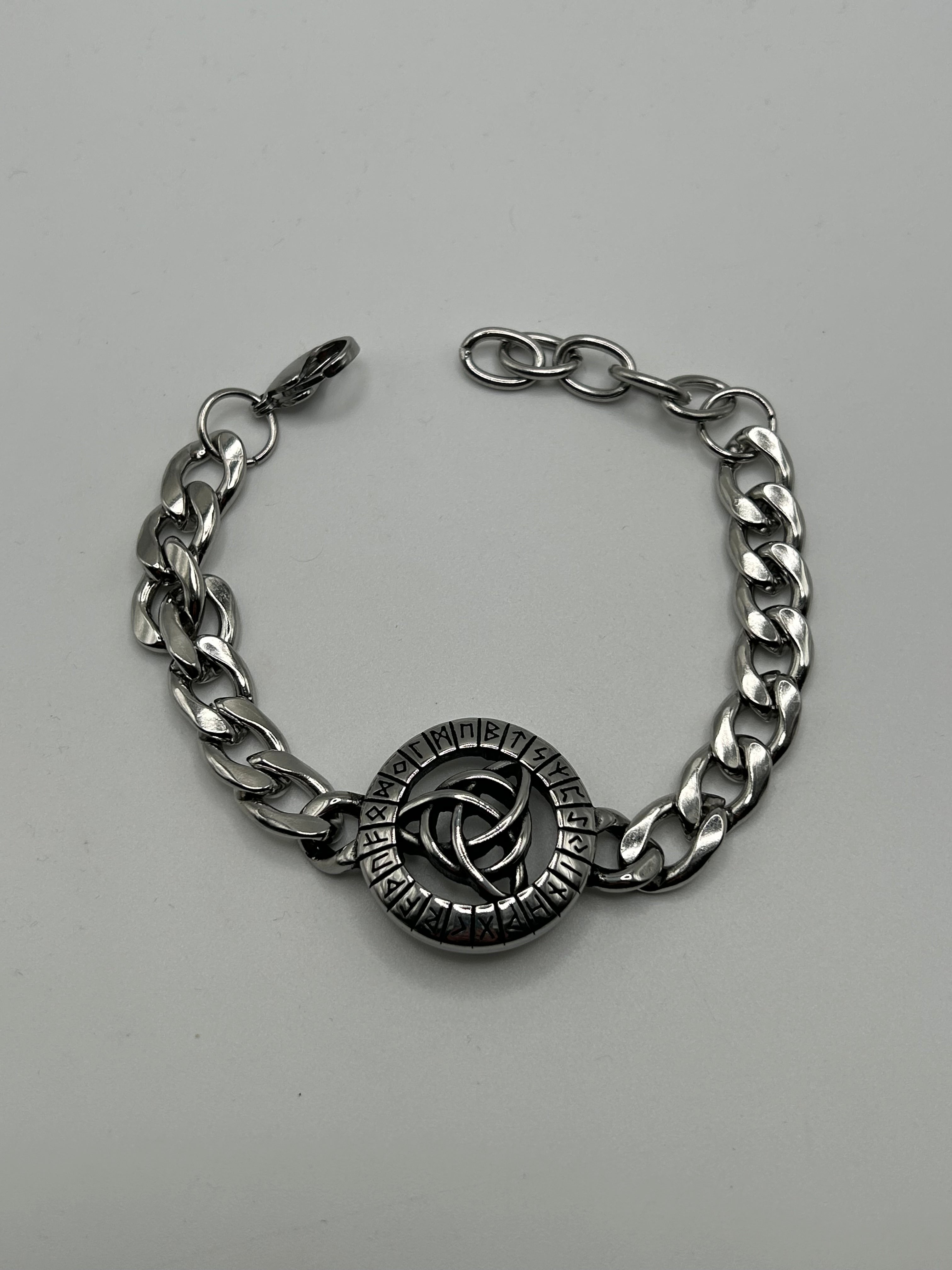 316L Stainless Steel Valknut Bracelet - Relic Series