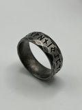 316L Stainless Steel Iron Rune Ring - Relic Series