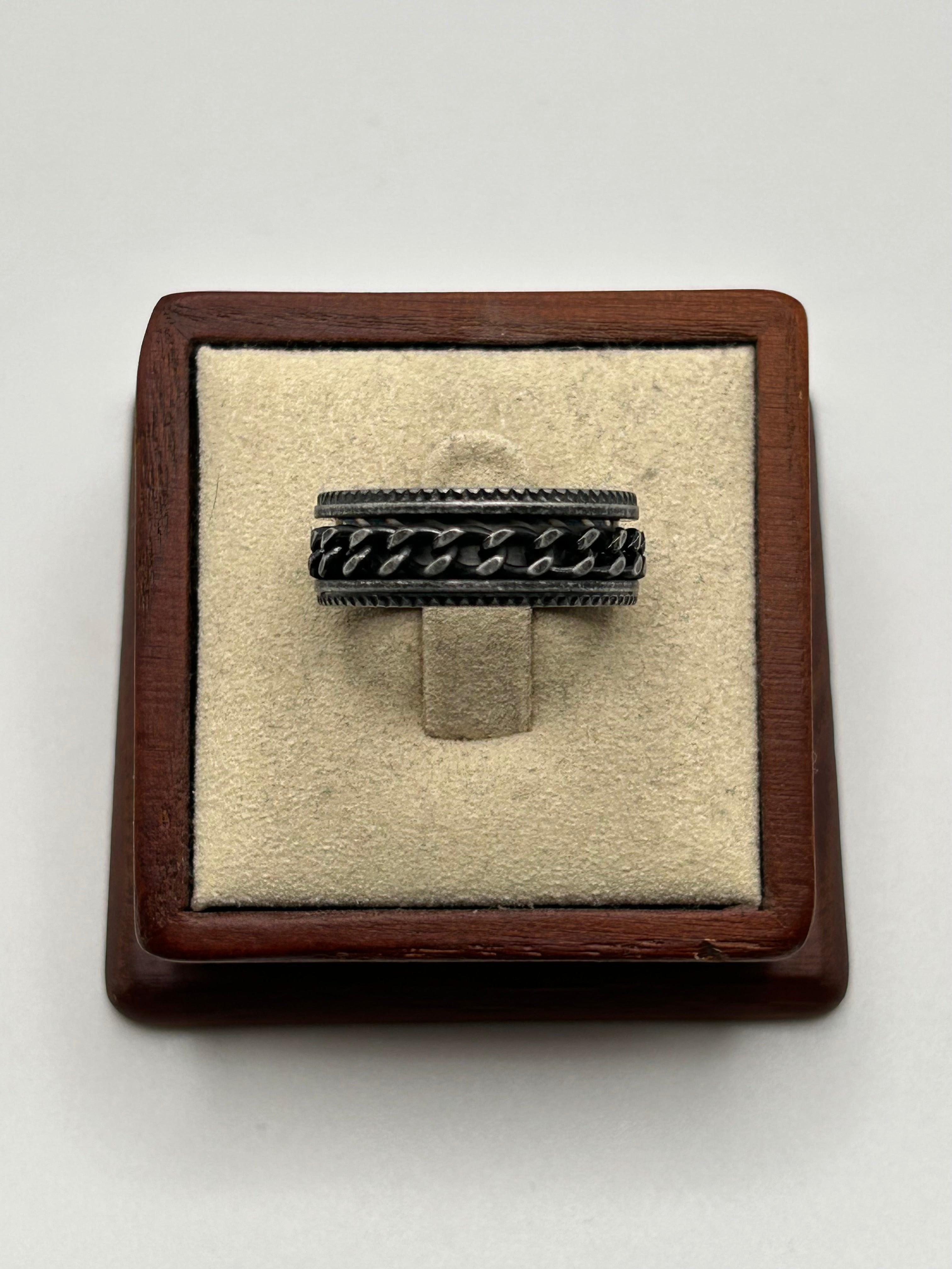 316L Stainless Steel Cuban Ring - Relic Series