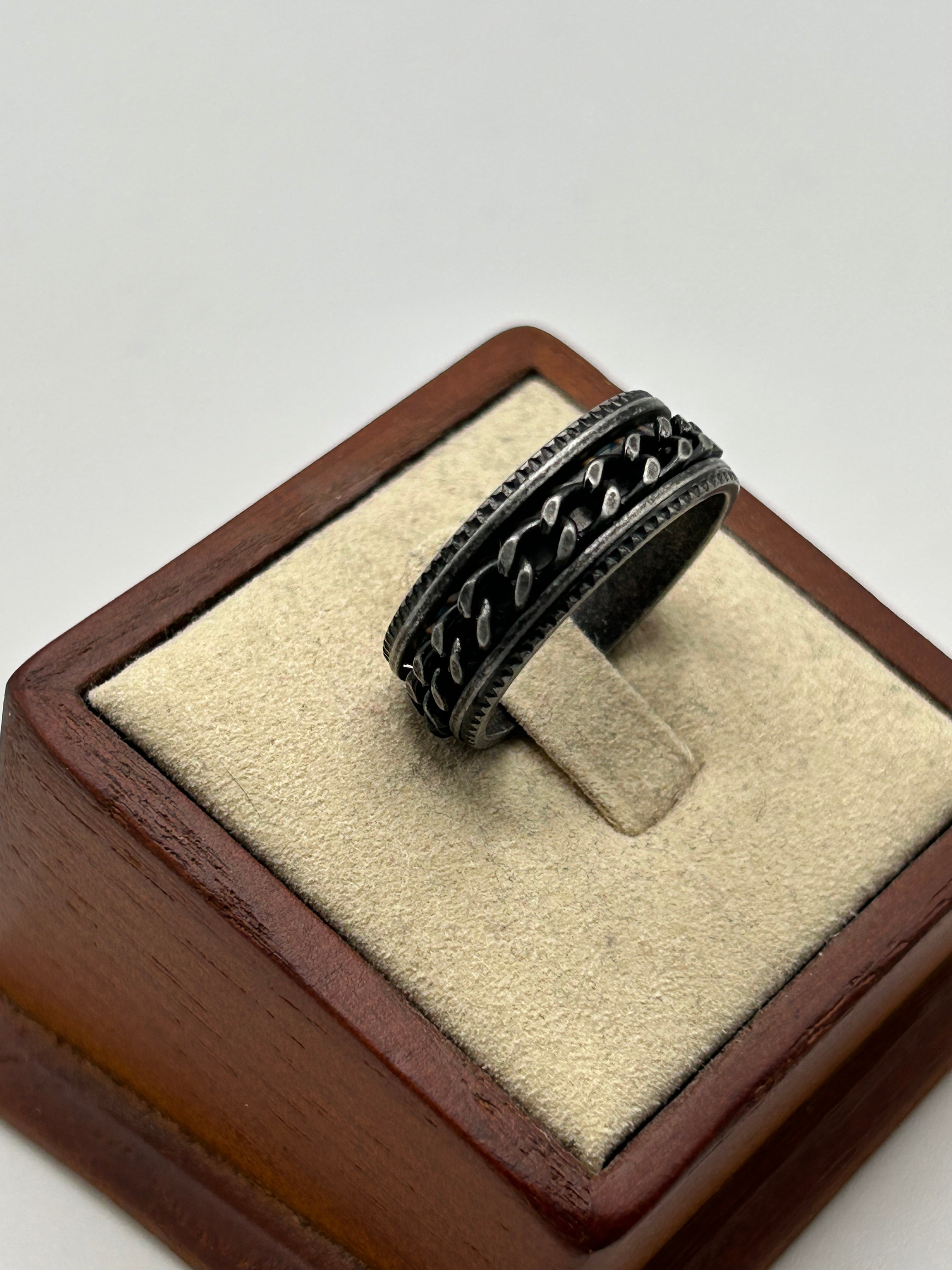 316L Stainless Steel Cuban Ring - Relic Series