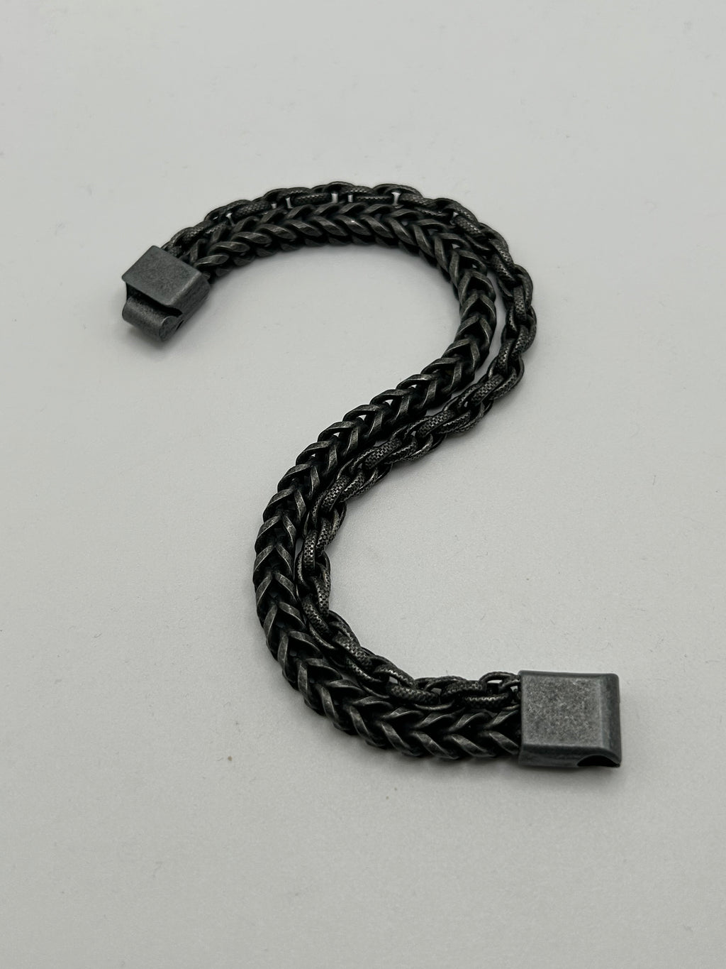 316L Stainless Steel Double Chain Link Bracelet - 13mm