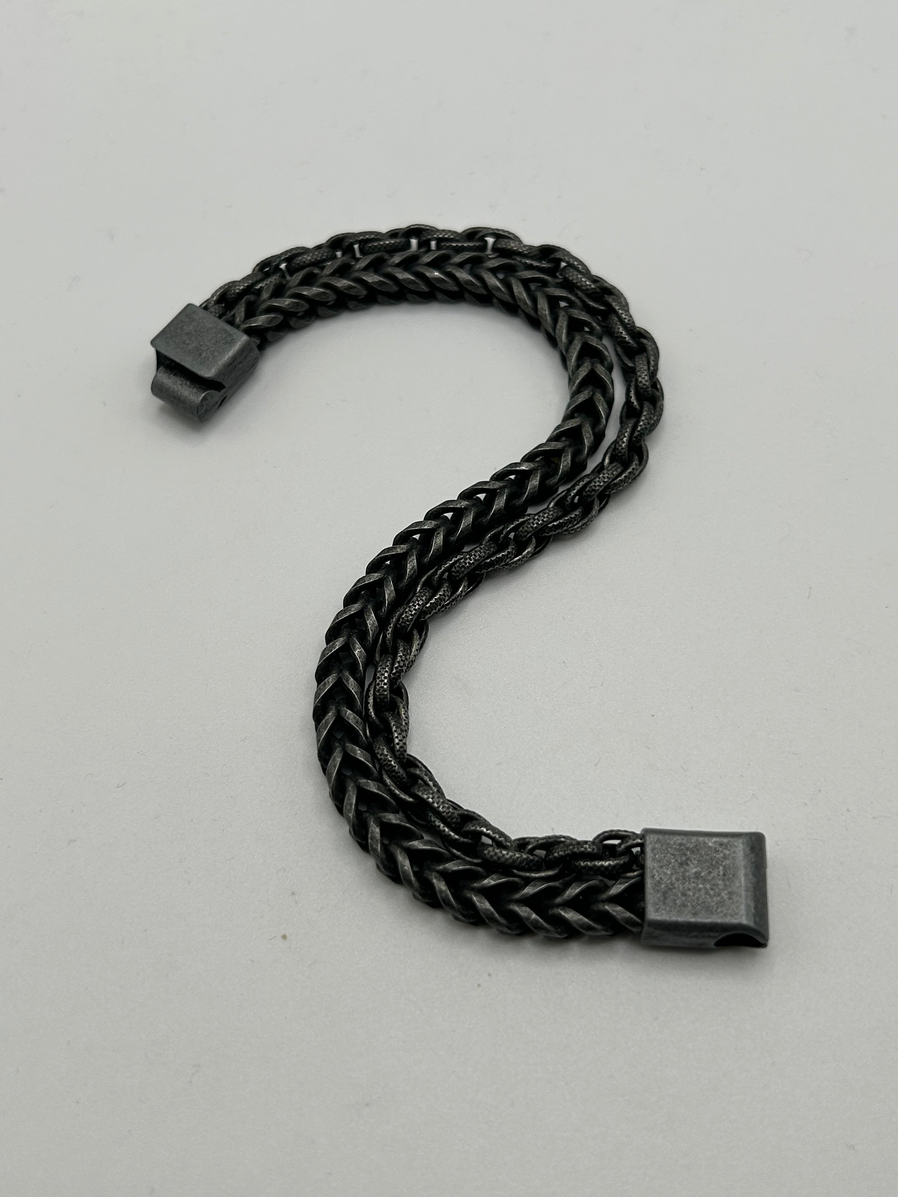 316L Stainless Steel Double Chain Link Bracelet - 13mm