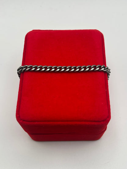 316L Stainless Steel Discrete Cuban Link Bracelet - 6mm