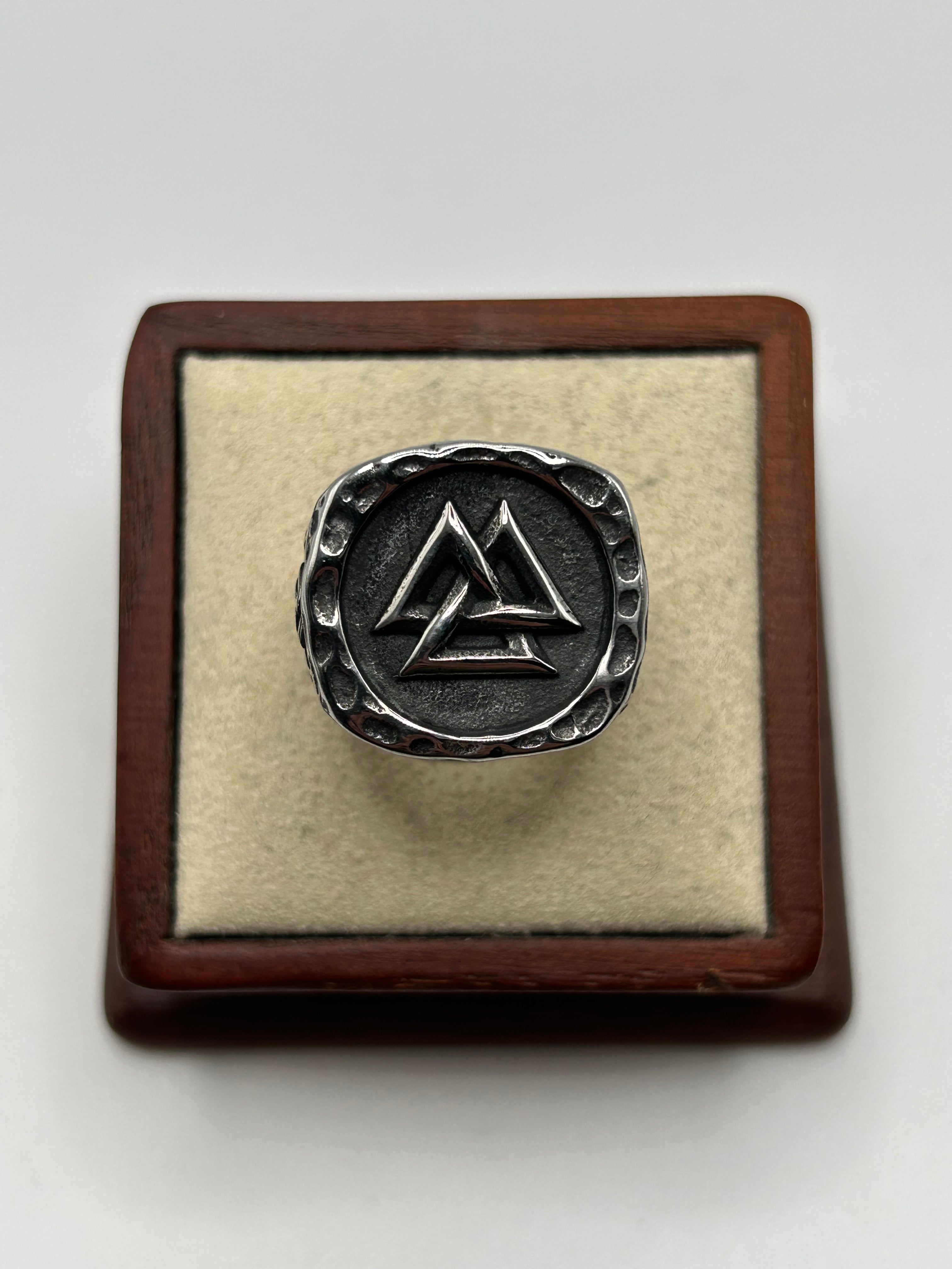 316L Stainless Steel Valknut Ring - Relic Series