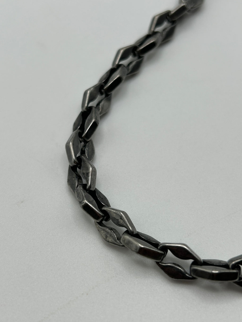316L Stainless Steel Diamond Link Bracelet - 8.3mm