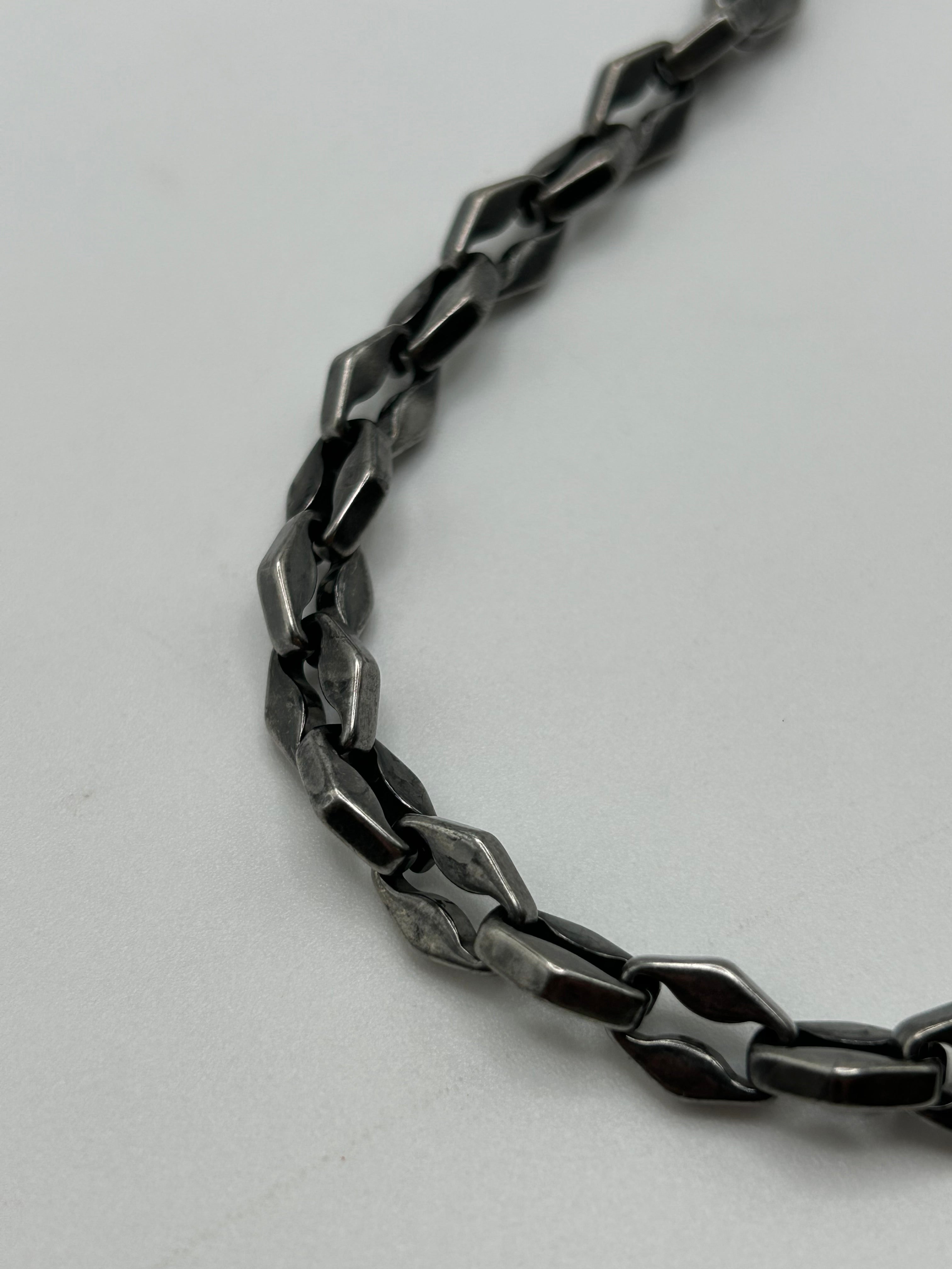 316L Stainless Steel Diamond Link Bracelet - 8.3mm