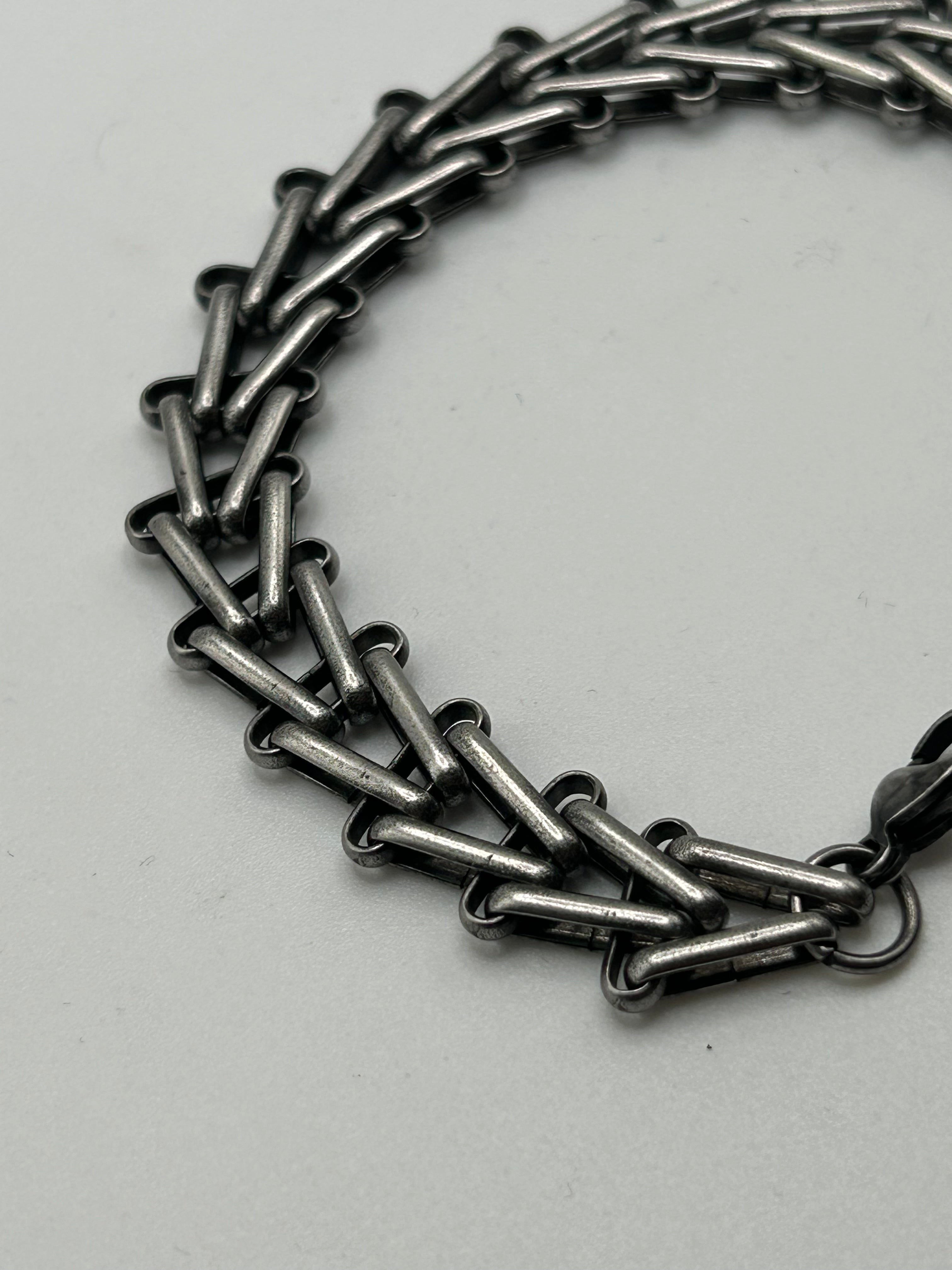 316L Stainless Steel Spine Link Bracelet - 13mm