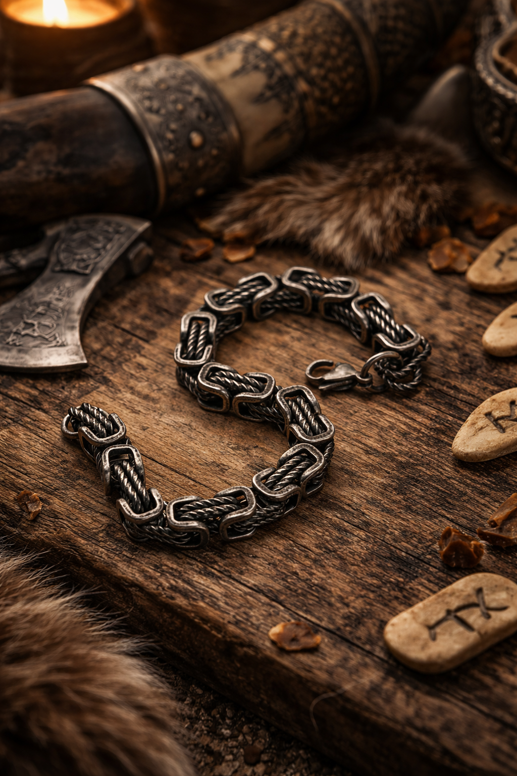 316L Stainless Steel Titan Link Bracelet - 8mm