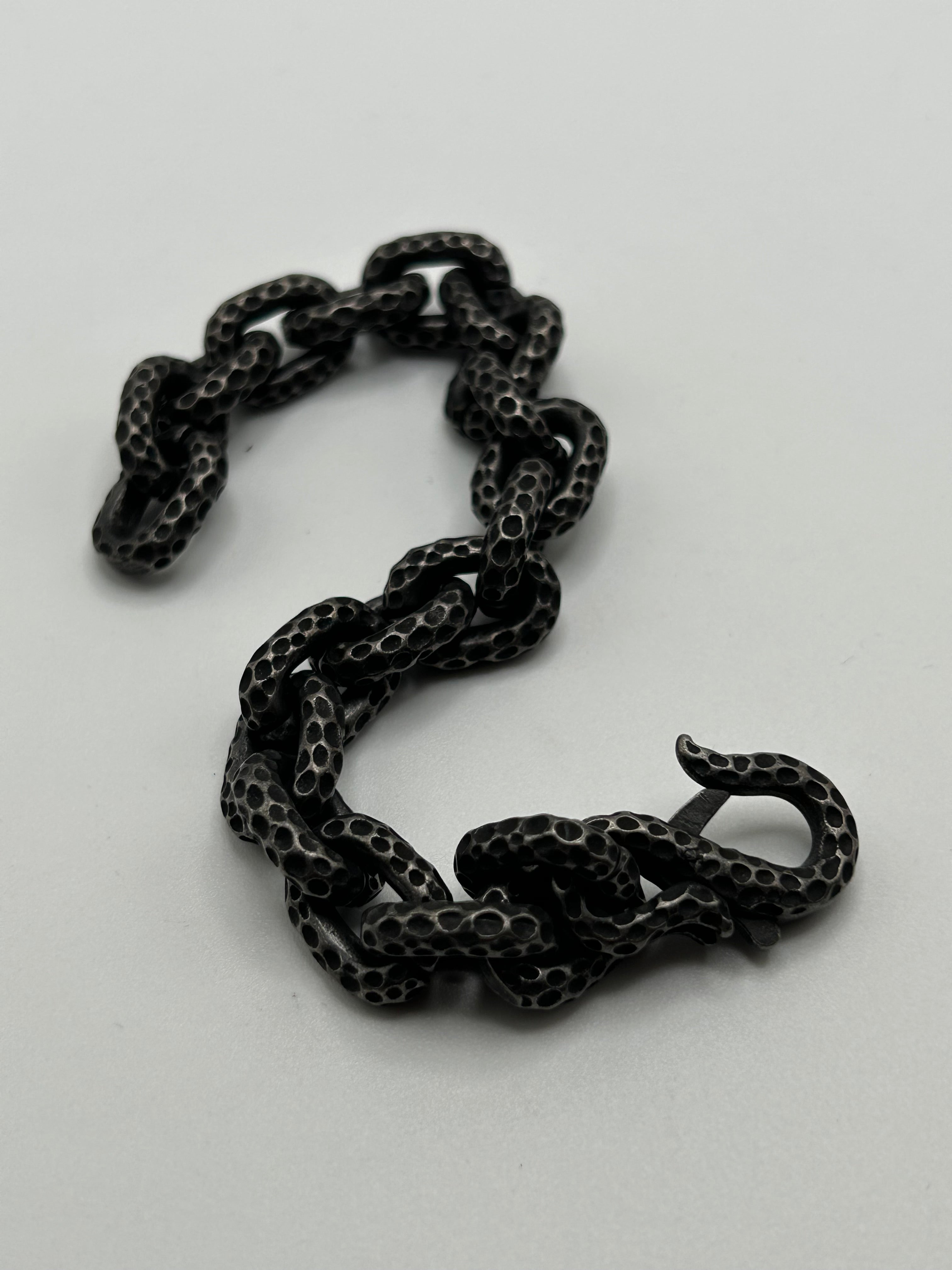 316L Stainless Steel Snake Bite Link Bracelet -13mm