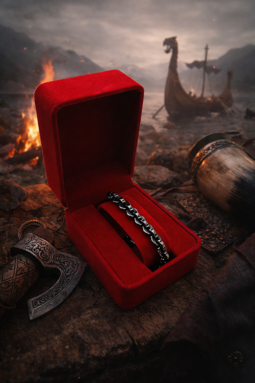 316L Stainless Steel Ironbound Link Bracelet - 8.7mm