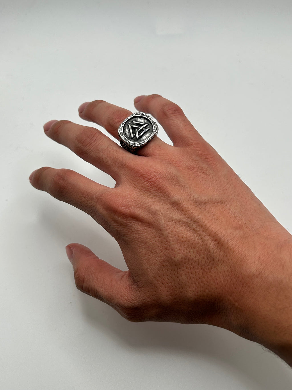 316L Stainless Steel Valknut Ring - Relic Series