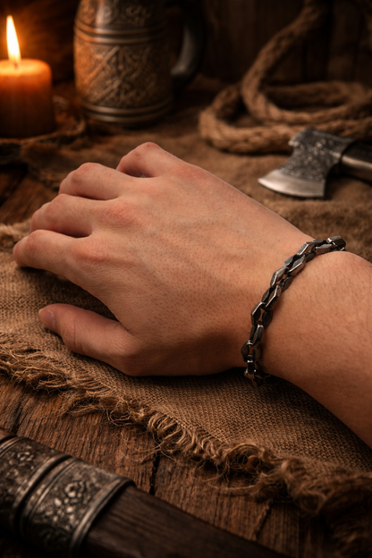 316L Stainless Steel Diamond Link Bracelet - 8.3mm