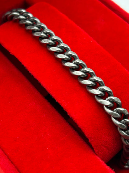 316L Stainless Steel Discrete Cuban Link Bracelet - 6mm