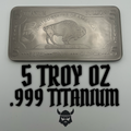 5 TROY OZ .999 Fine Titanium Bar - Aurelix Bullion