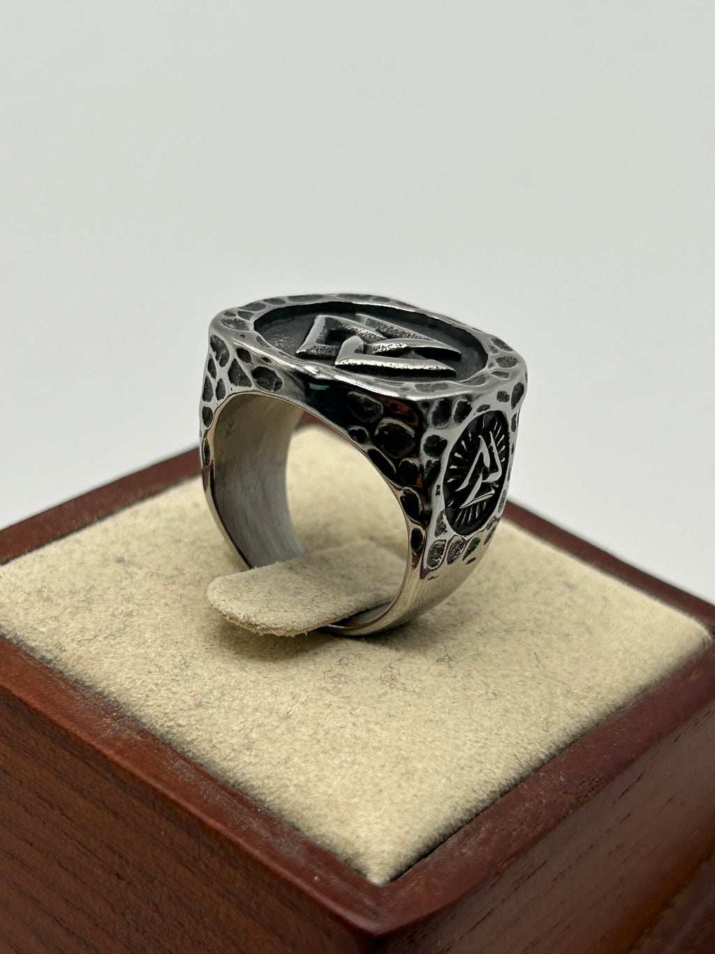 316L Stainless Steel Valknut Ring - Relic Series
