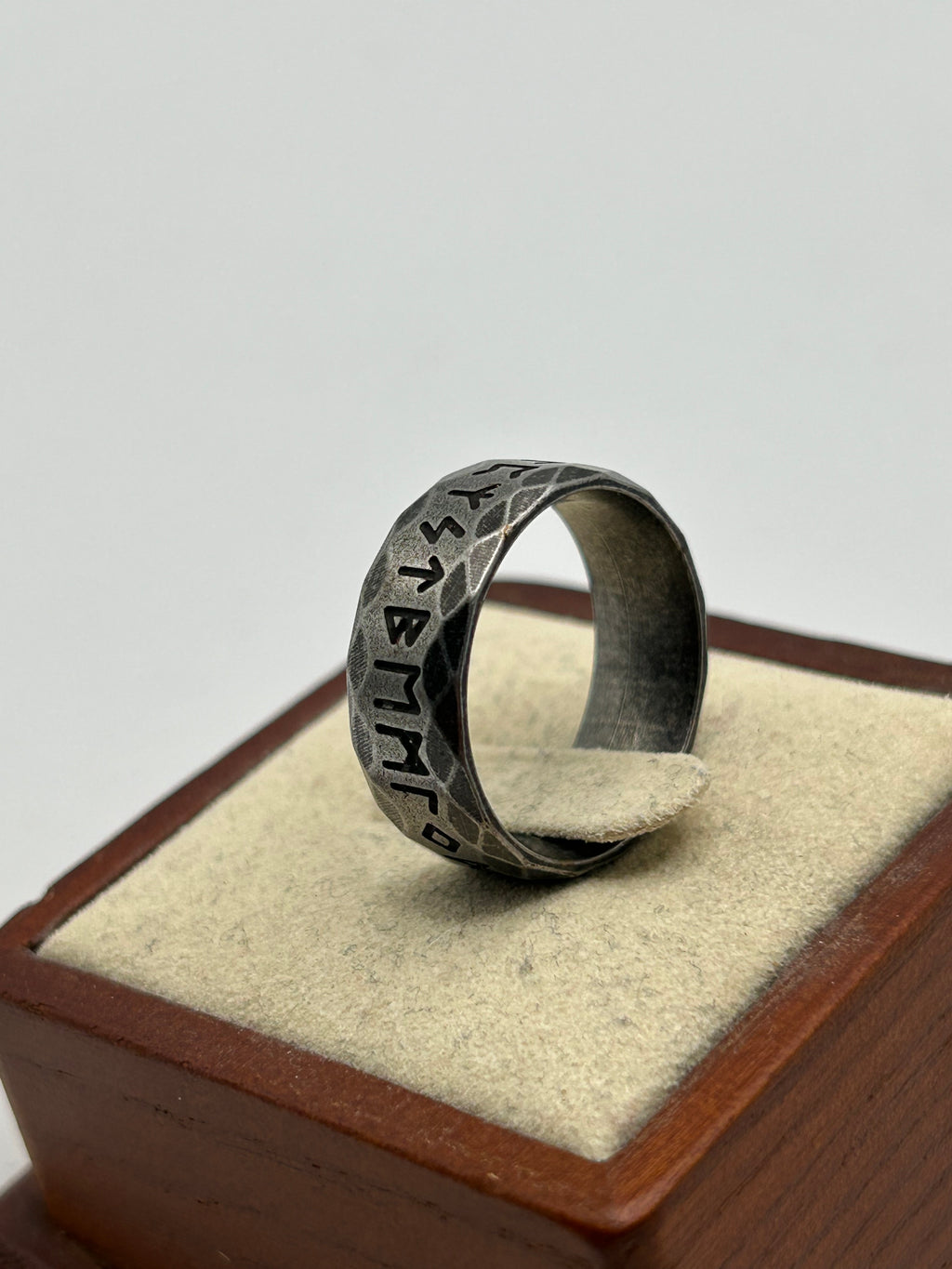 316L Stainless Steel Iron Rune Ring - Relic Series