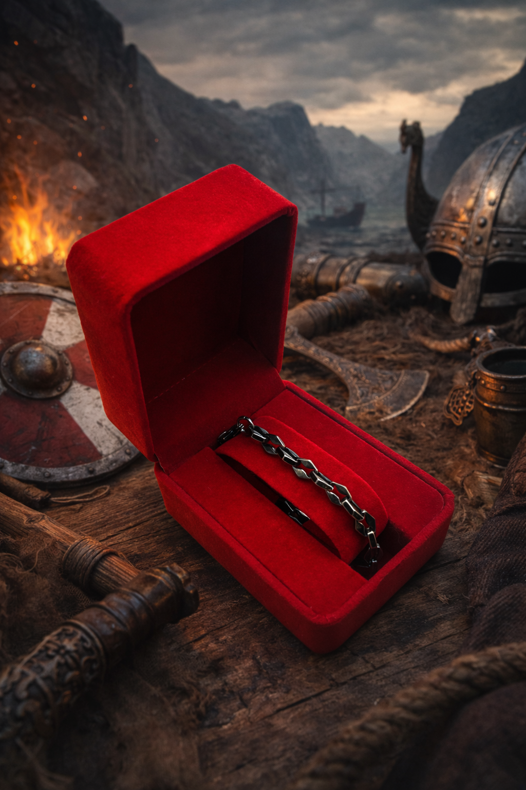 316L Stainless Steel Diamond Link Bracelet - 8.3mm