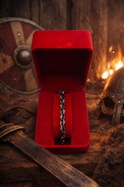 316L Stainless Steel Diamond Link Bracelet - 8.3mm