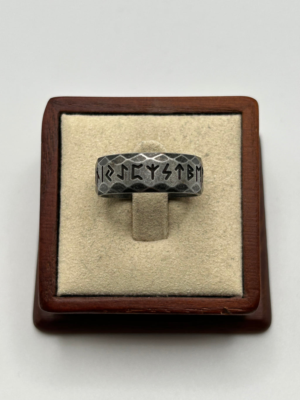 316L Stainless Steel Iron Rune Ring - Relic Series