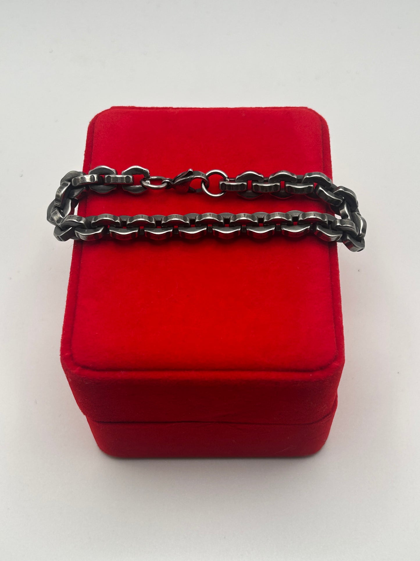 316L Stainless Steel Ironbound Link Bracelet - 8.7mm