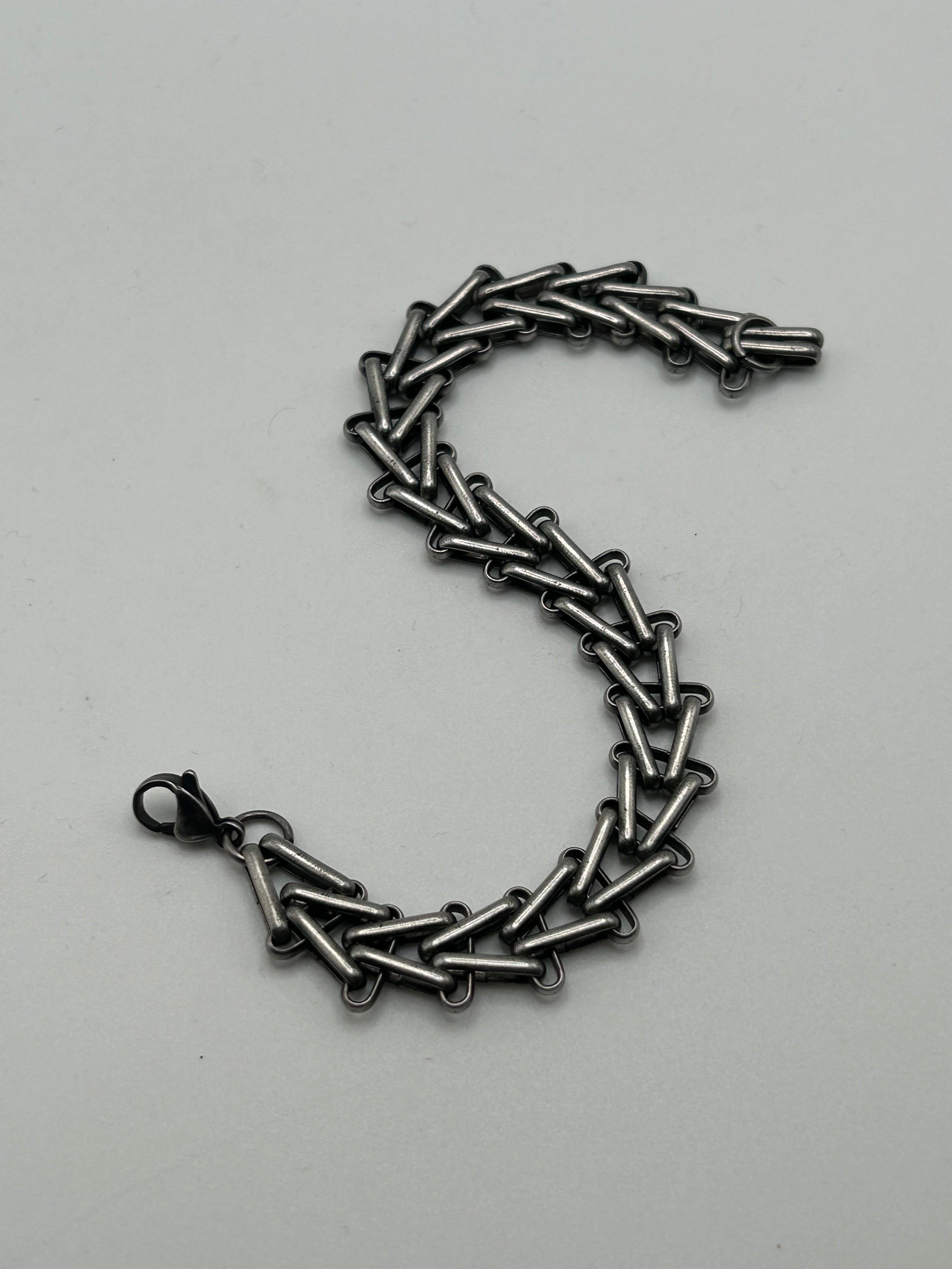 316L Stainless Steel Spine Link Bracelet - 13mm