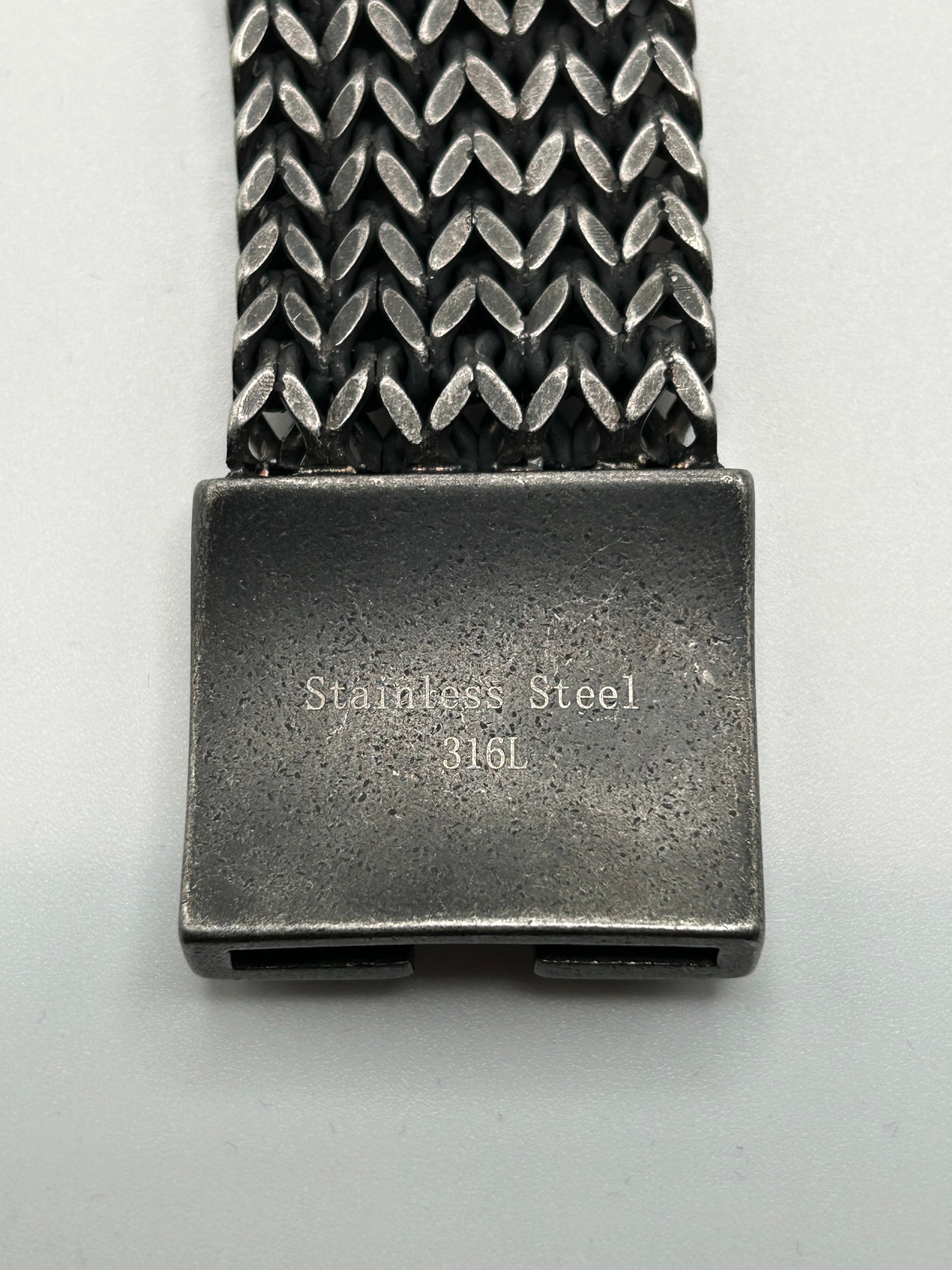 316L Stainless Steel Monster Chainmail Link Bracelet 30mm - 100+ Gram Reserve