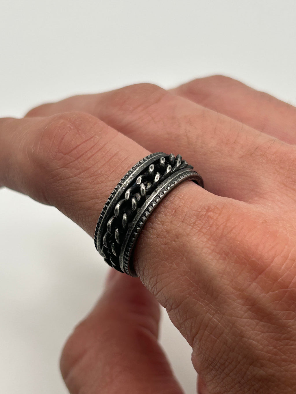 316L Stainless Steel Cuban Ring - Relic Series
