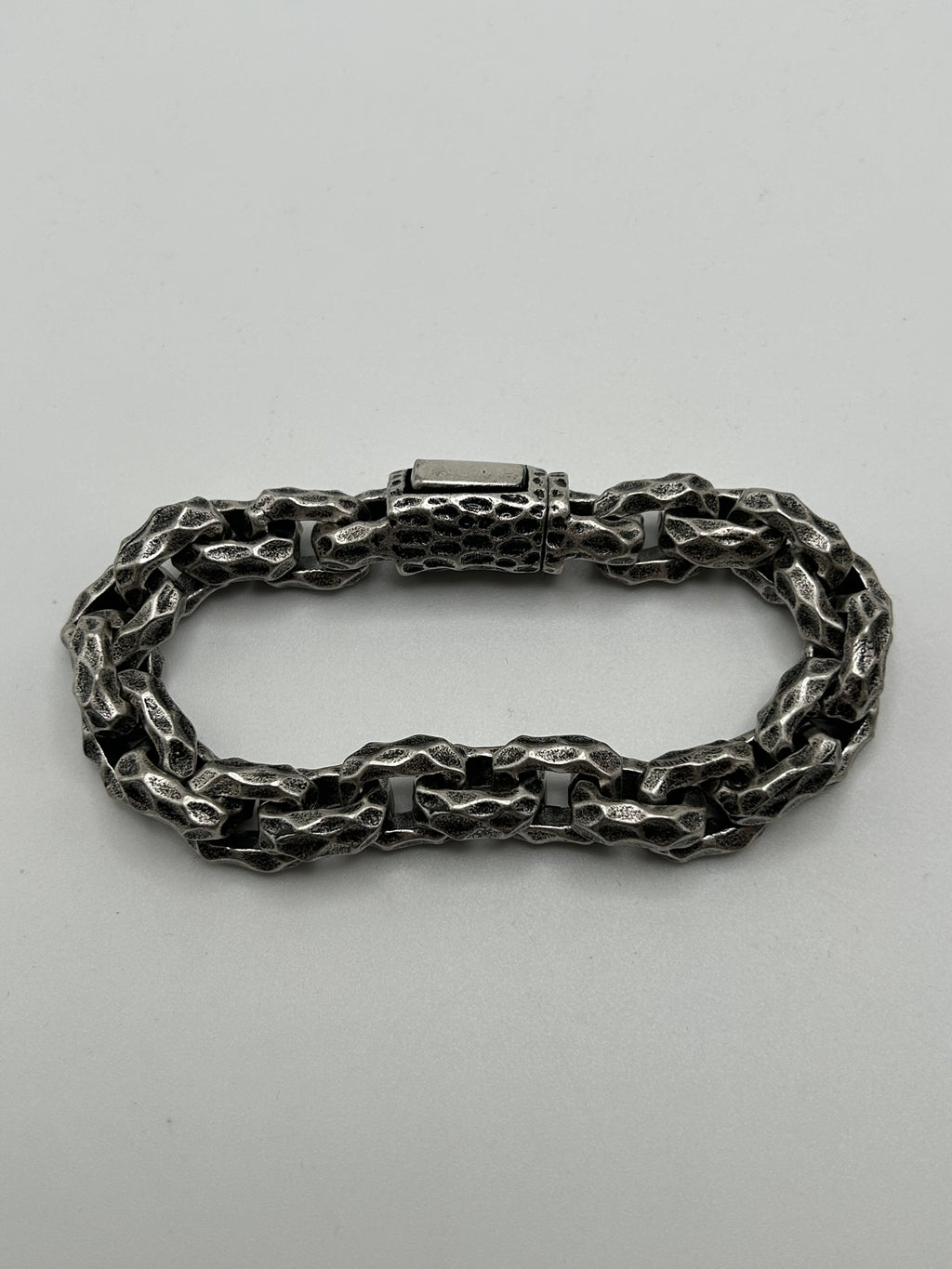316L Stainless Steel Molten Link Bracelet 13mm - 100+ Gram Reserve