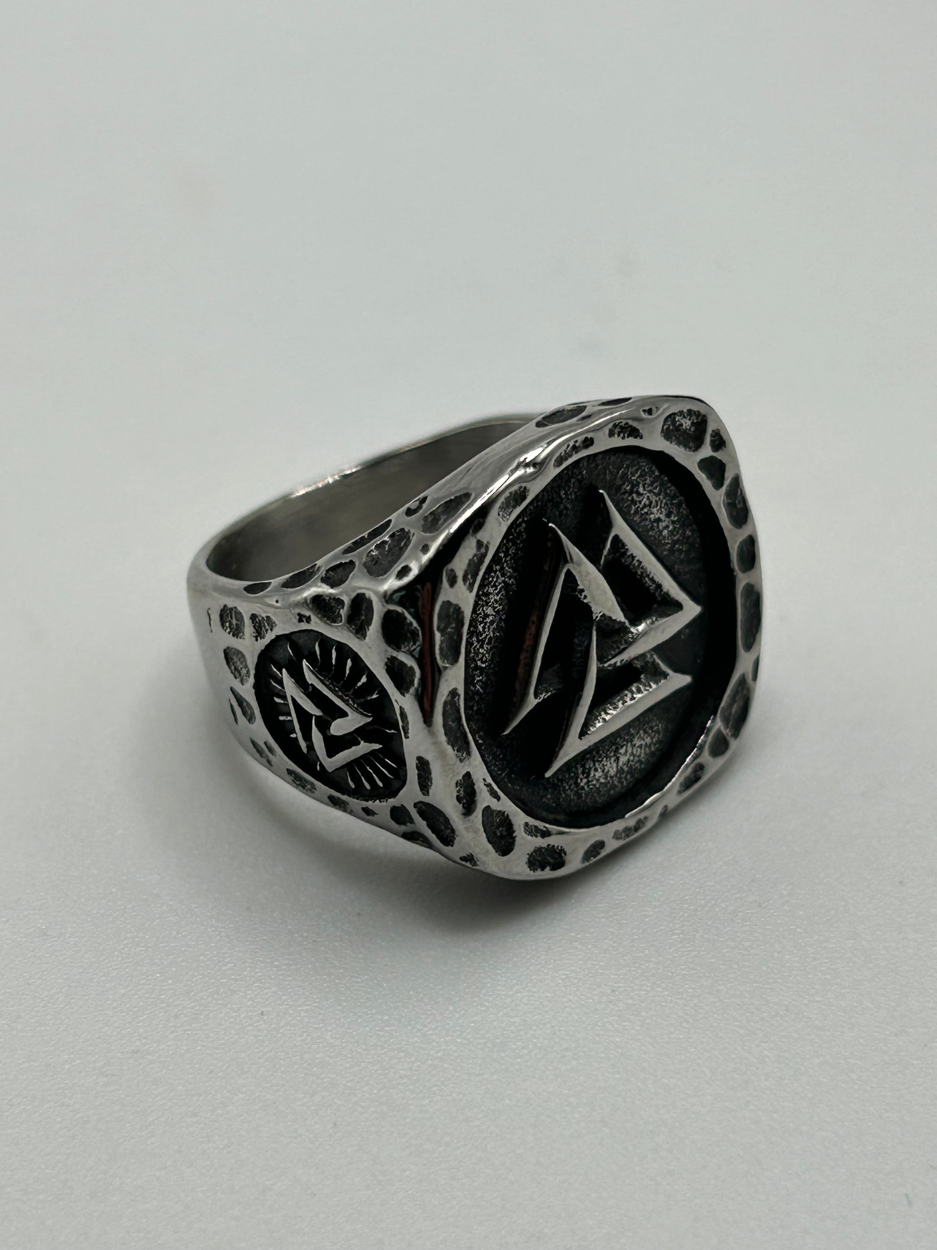 316L Stainless Steel Valknut Ring - Relic Series