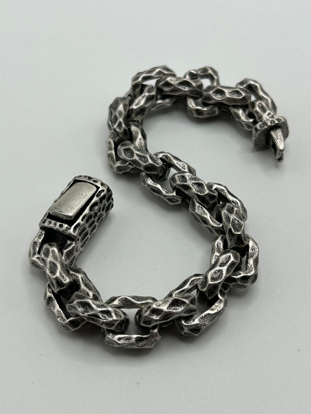 316L Stainless Steel Molten Link Bracelet 13mm - 100+ Gram Reserve