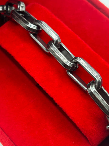 316L Stainless Steel Heavyweight Paper Clip Bracelet - 9.2mm