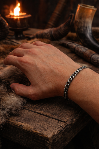 316L Stainless Steel Discrete Cuban Link Bracelet - 6mm