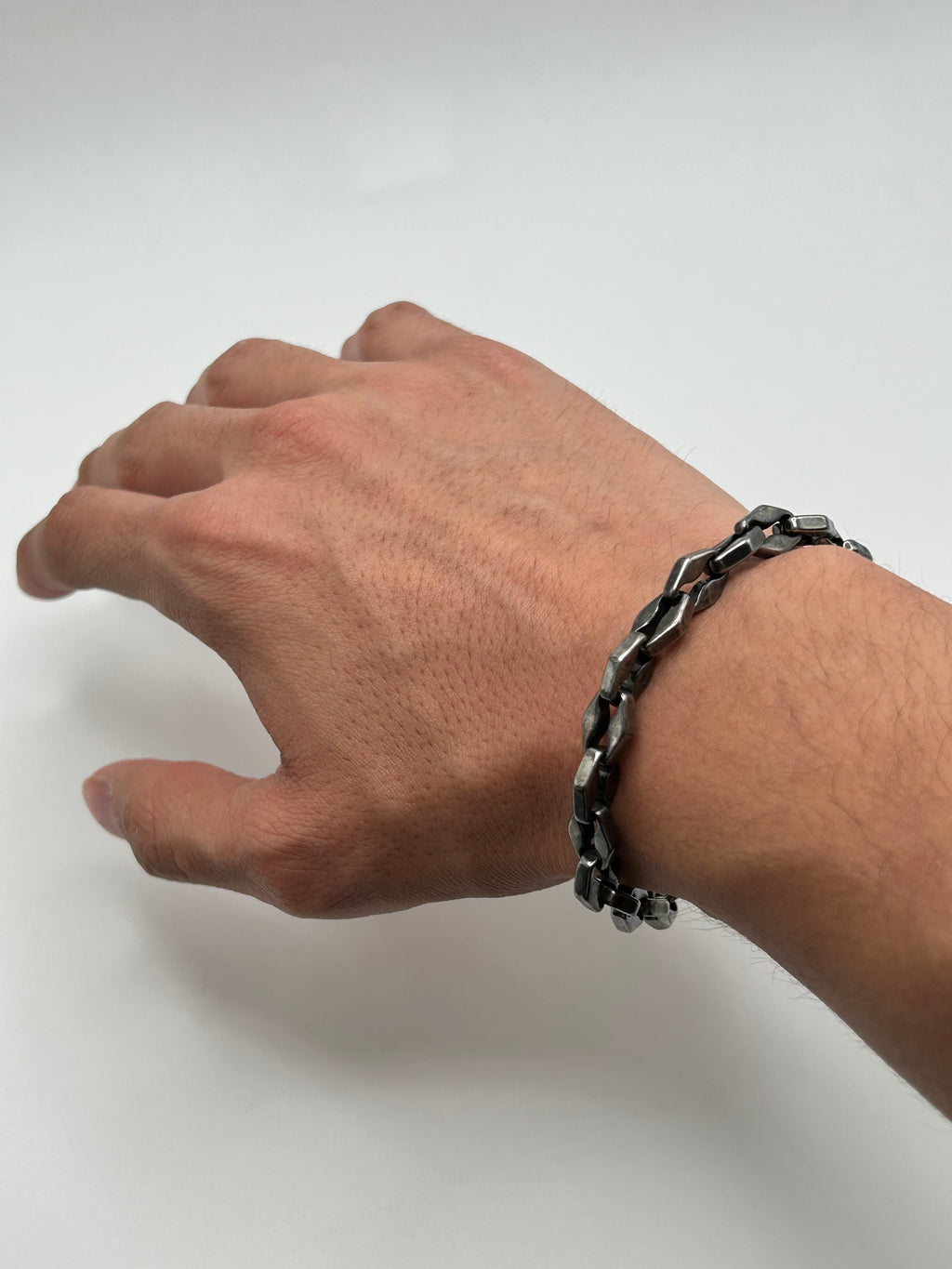 316L Stainless Steel Diamond Link Bracelet - 8.3mm
