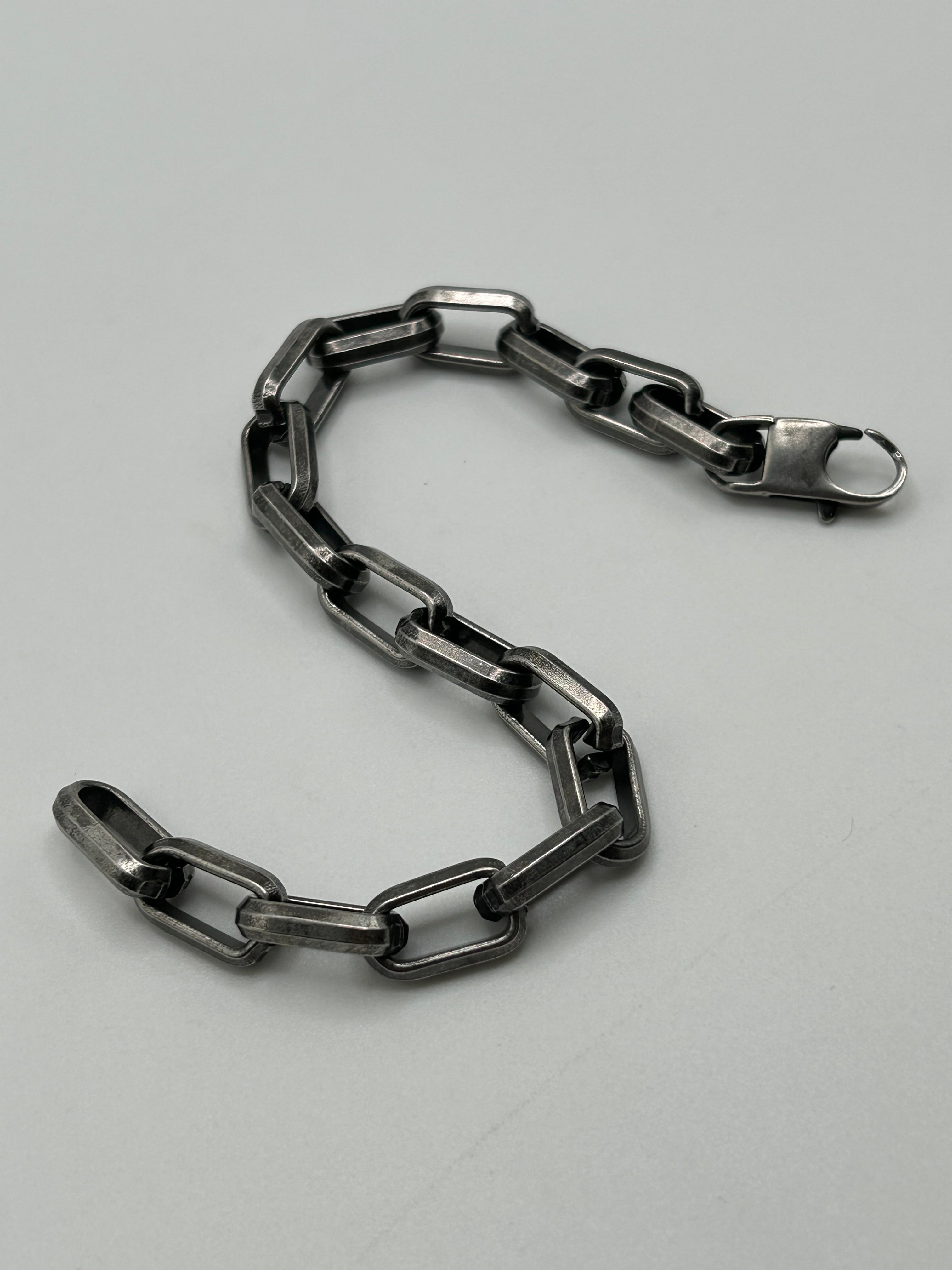 316L Stainless Steel Heavyweight Paper Clip Bracelet - 9.2mm