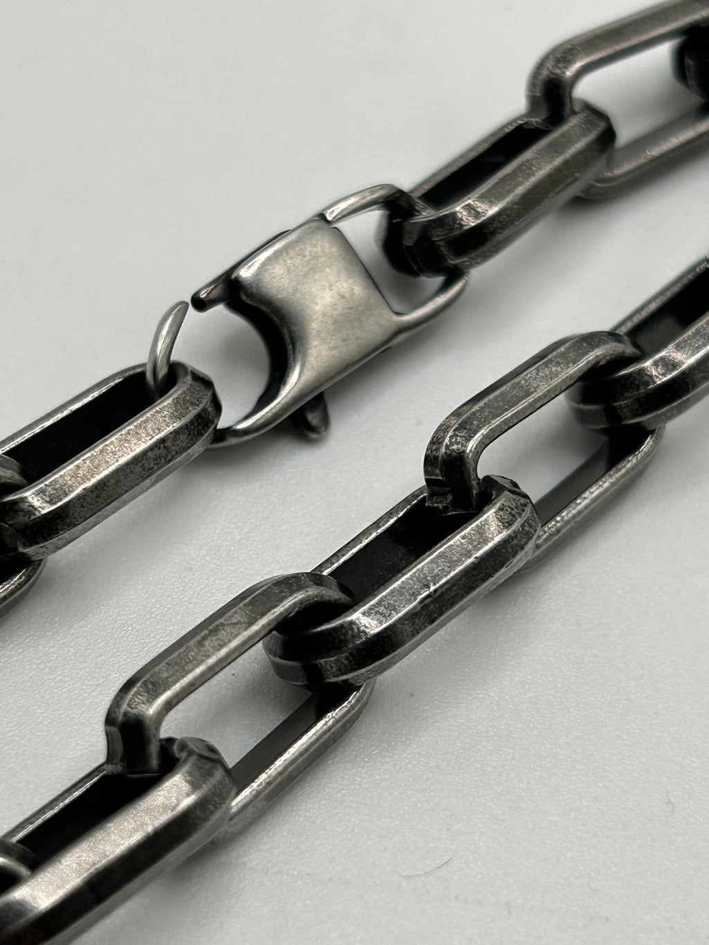 316L Stainless Steel Heavyweight Paper Clip Bracelet - 9.2mm