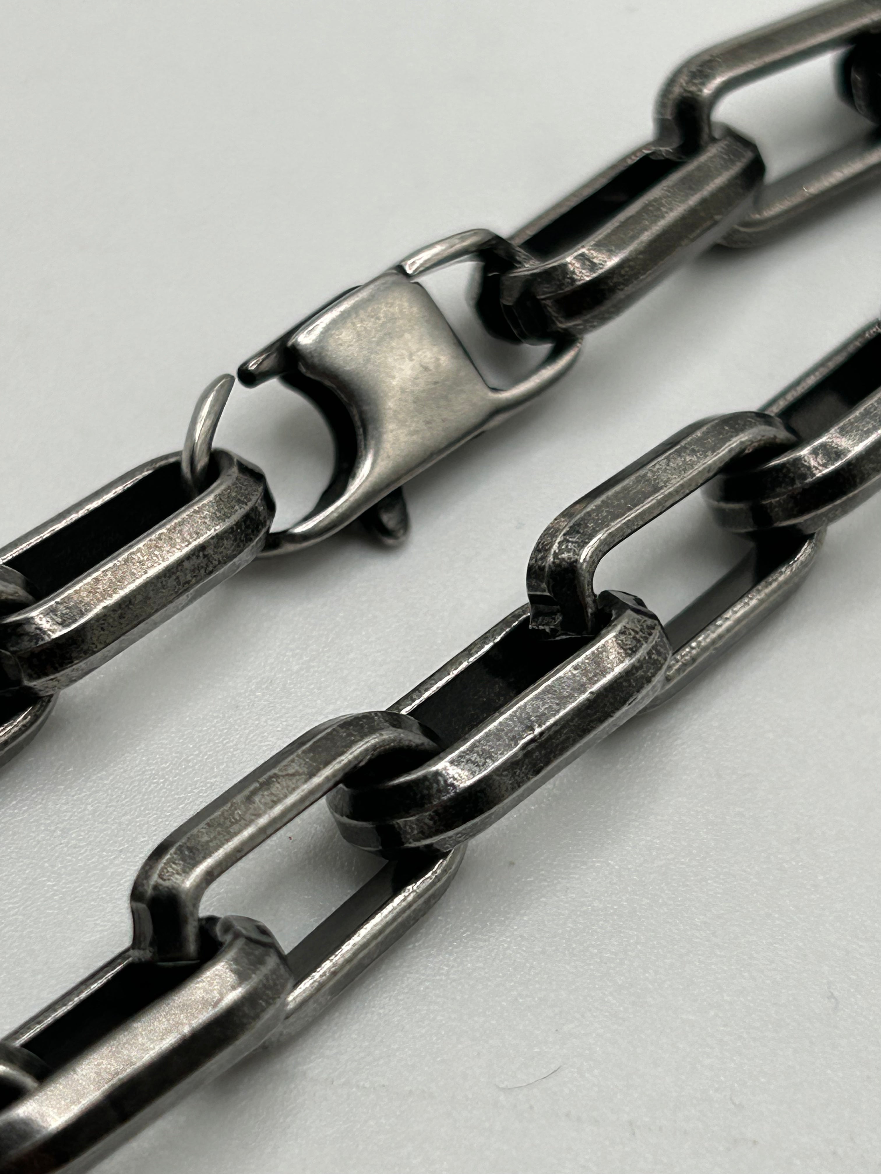 316L Stainless Steel Heavyweight Paper Clip Bracelet - 9.2mm