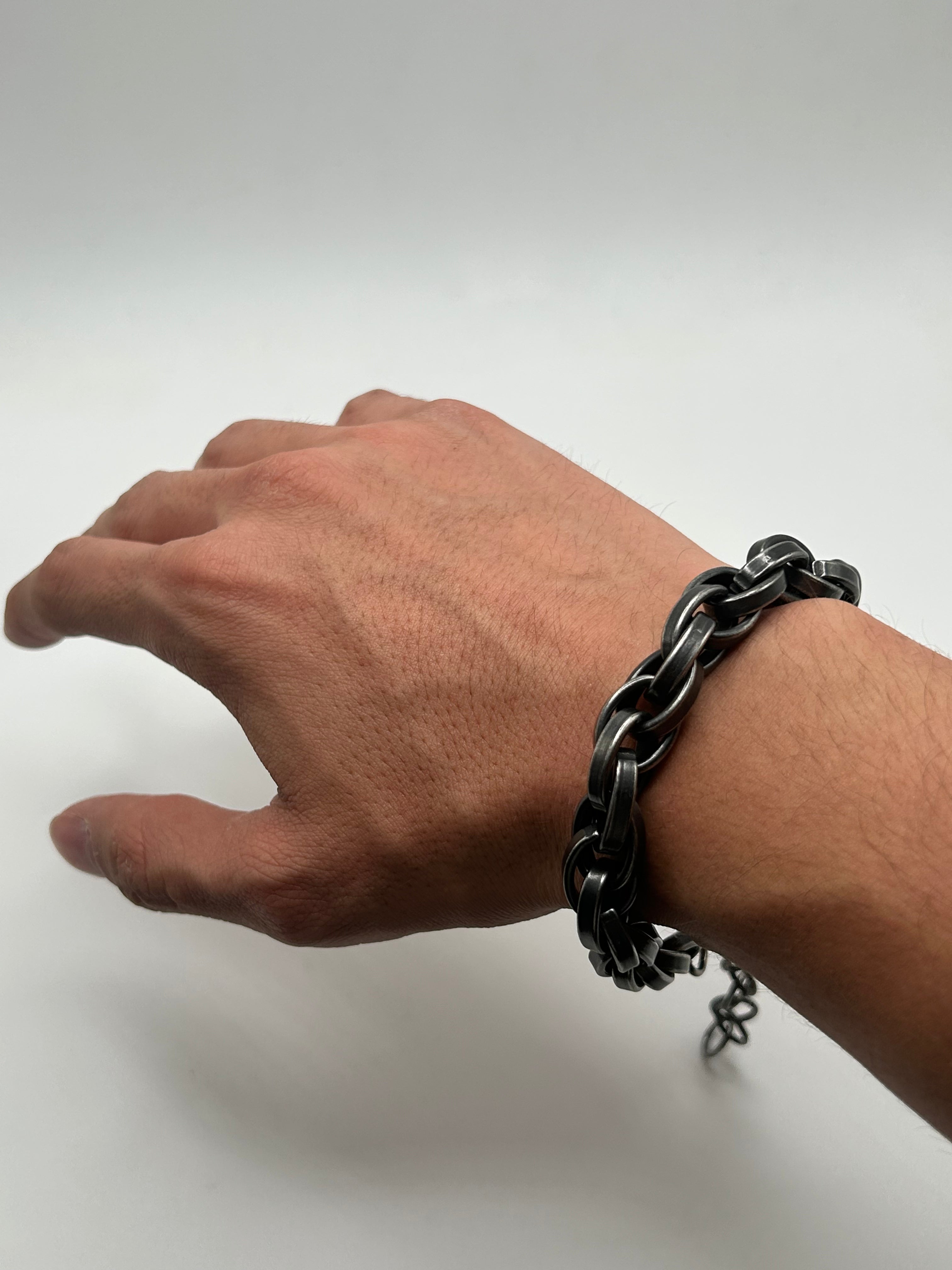 316L Stainless Steel Stacked Link Bracelet - 11mm