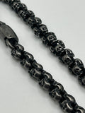 316L Stainless Steel Skull Link Chain 12mm - 100+ Gram Reserve
