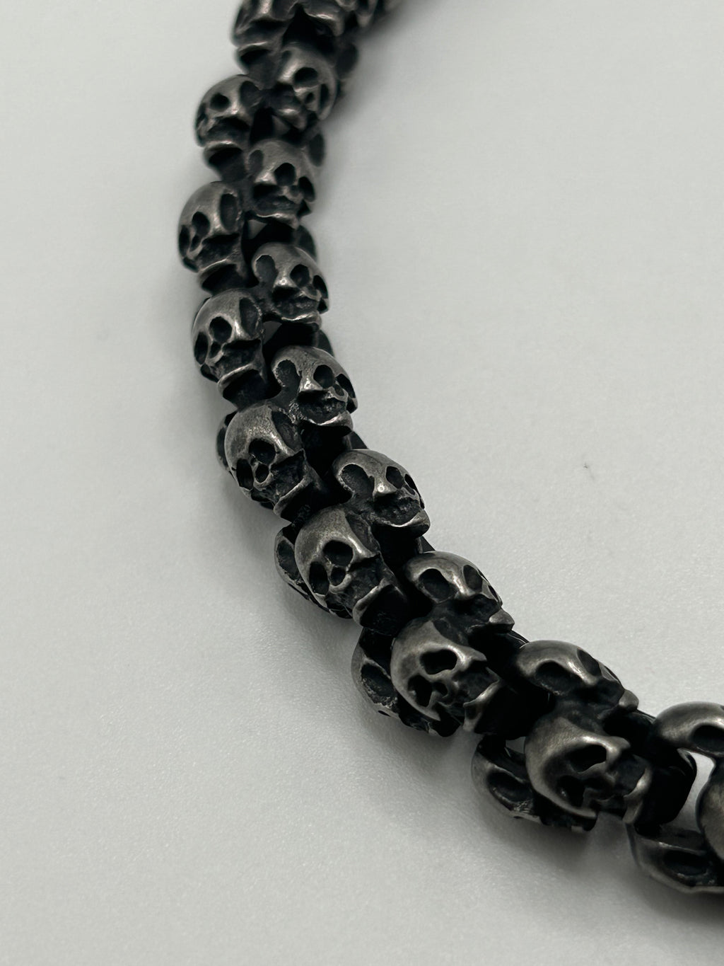 316L Stainless Steel Skull Link Chain 12mm - 100+ Gram Reserve