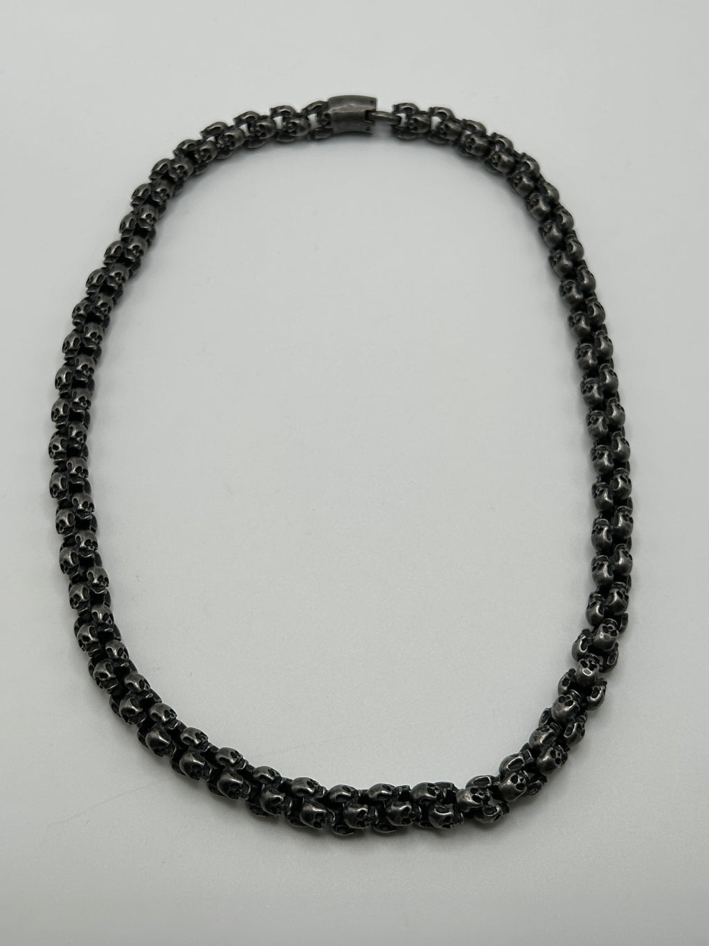 316L Stainless Steel Skull Link Chain 12mm - 100+ Gram Reserve