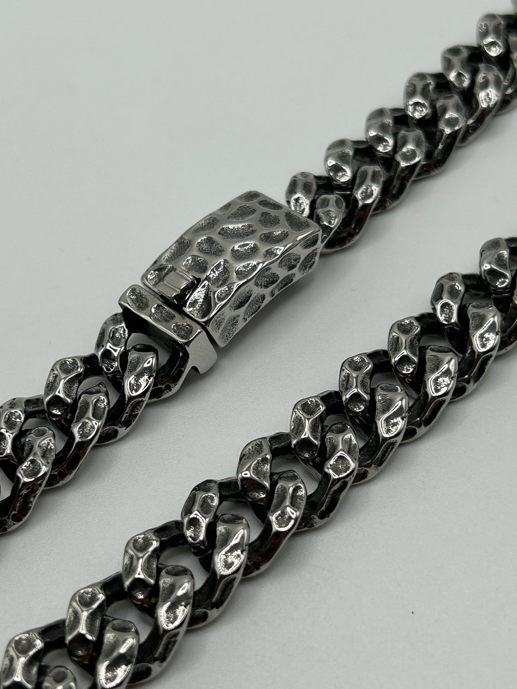 316L Stainless Steel Rugged Cuban Link Chain 13mm - 100+ Gram Reserve