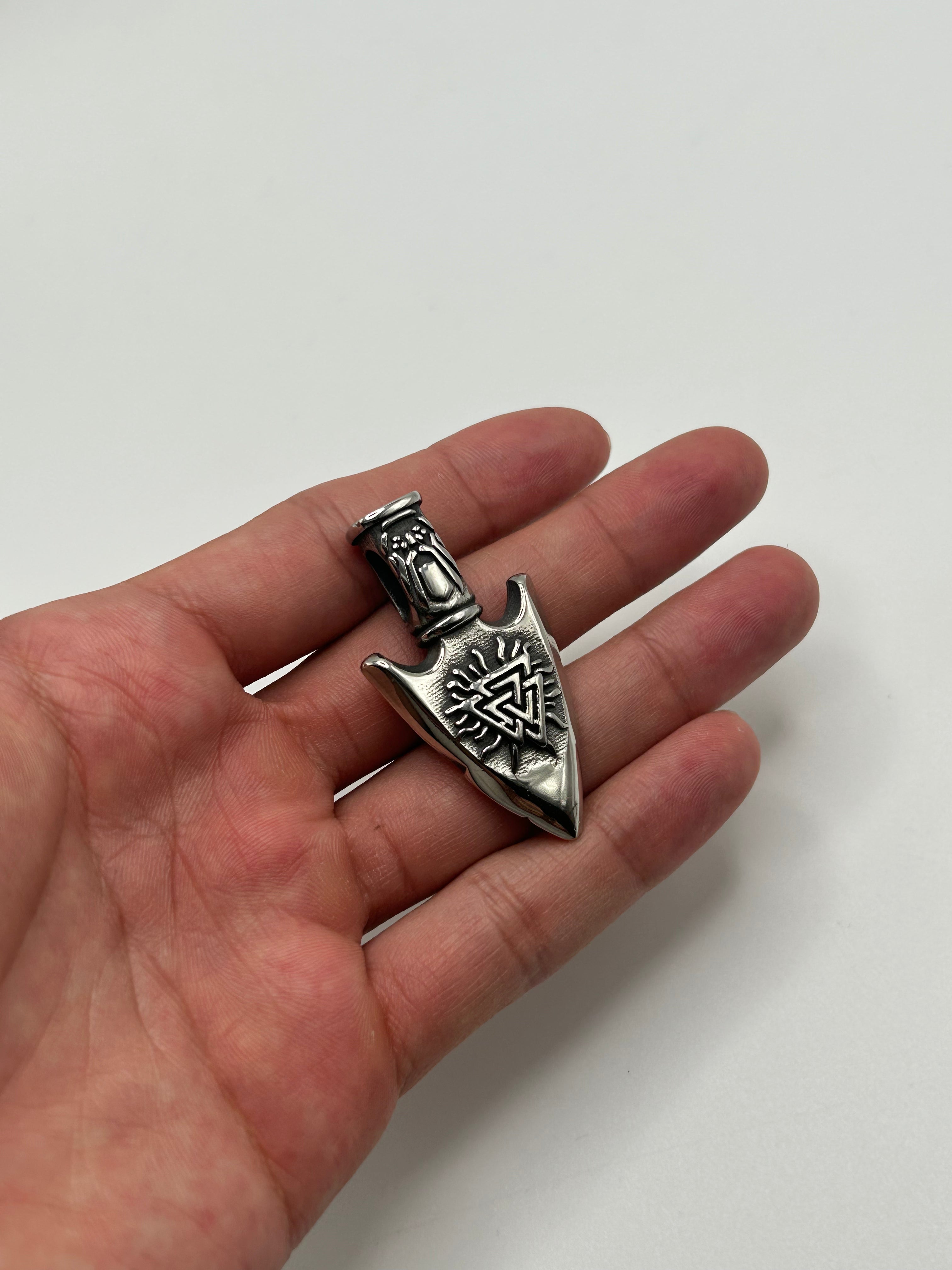 316L Stainless Steel Valknut Pendant - Relic Series